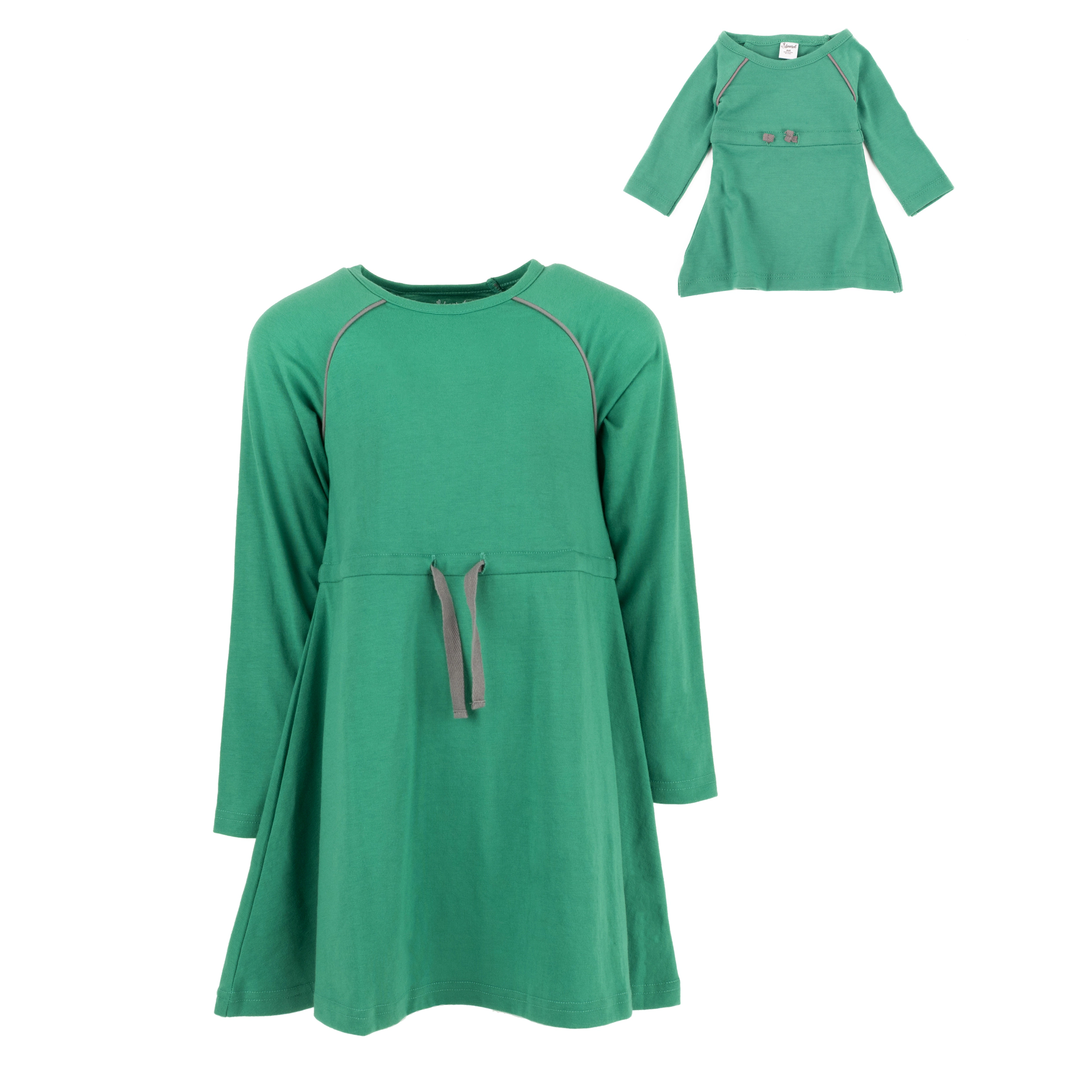 Leveret Girl & Doll Matching Bright Drawstring Sweatshirt Dress