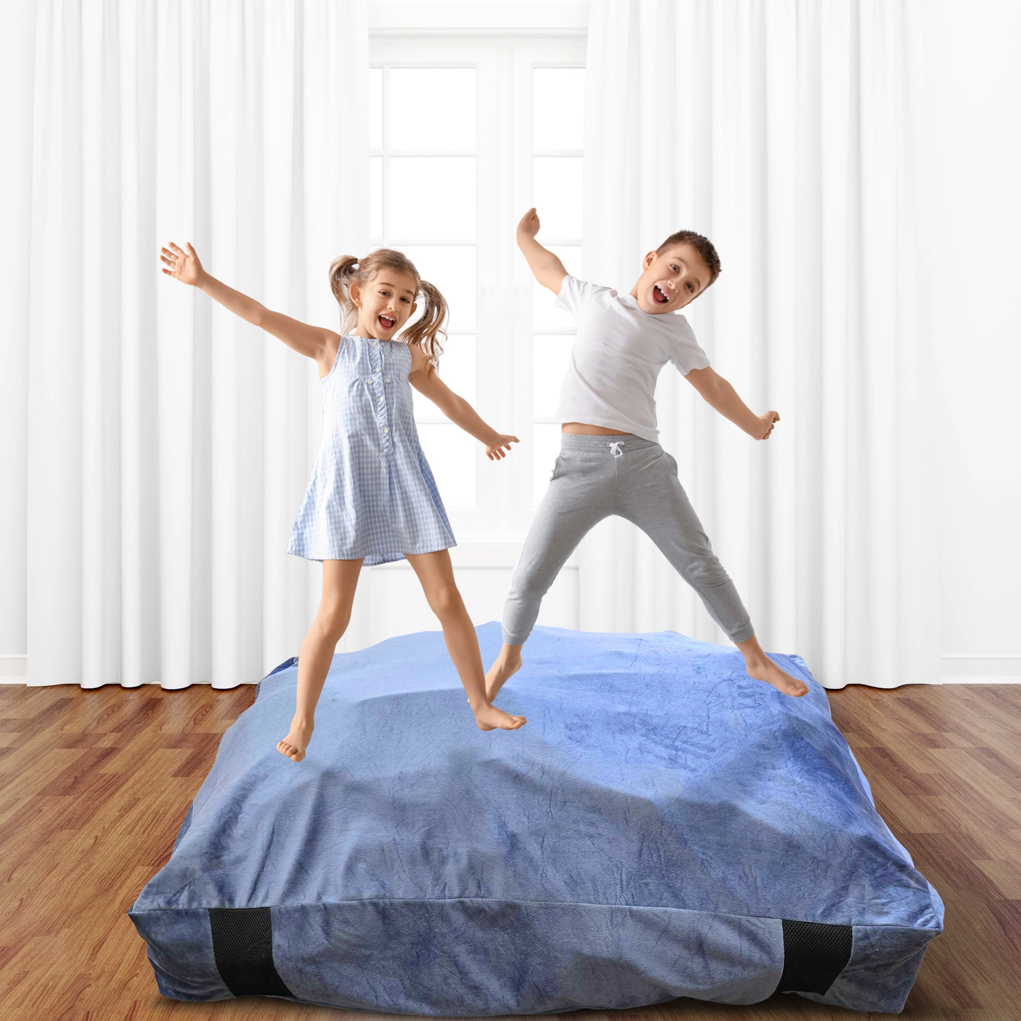 Cheer Collection Sensory Crash Pad Floor Pillow for Kids and Adults