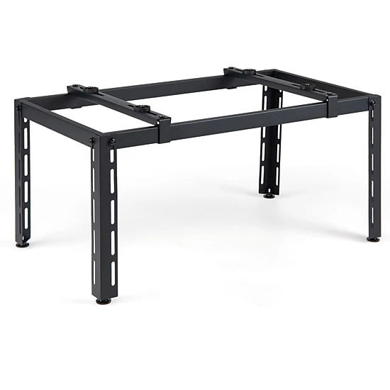 SUGIFT Black 400-lb Capacity Adjustable Mini Split Ground Stand with Anti-Vibration Pads for Outdoor Condensers