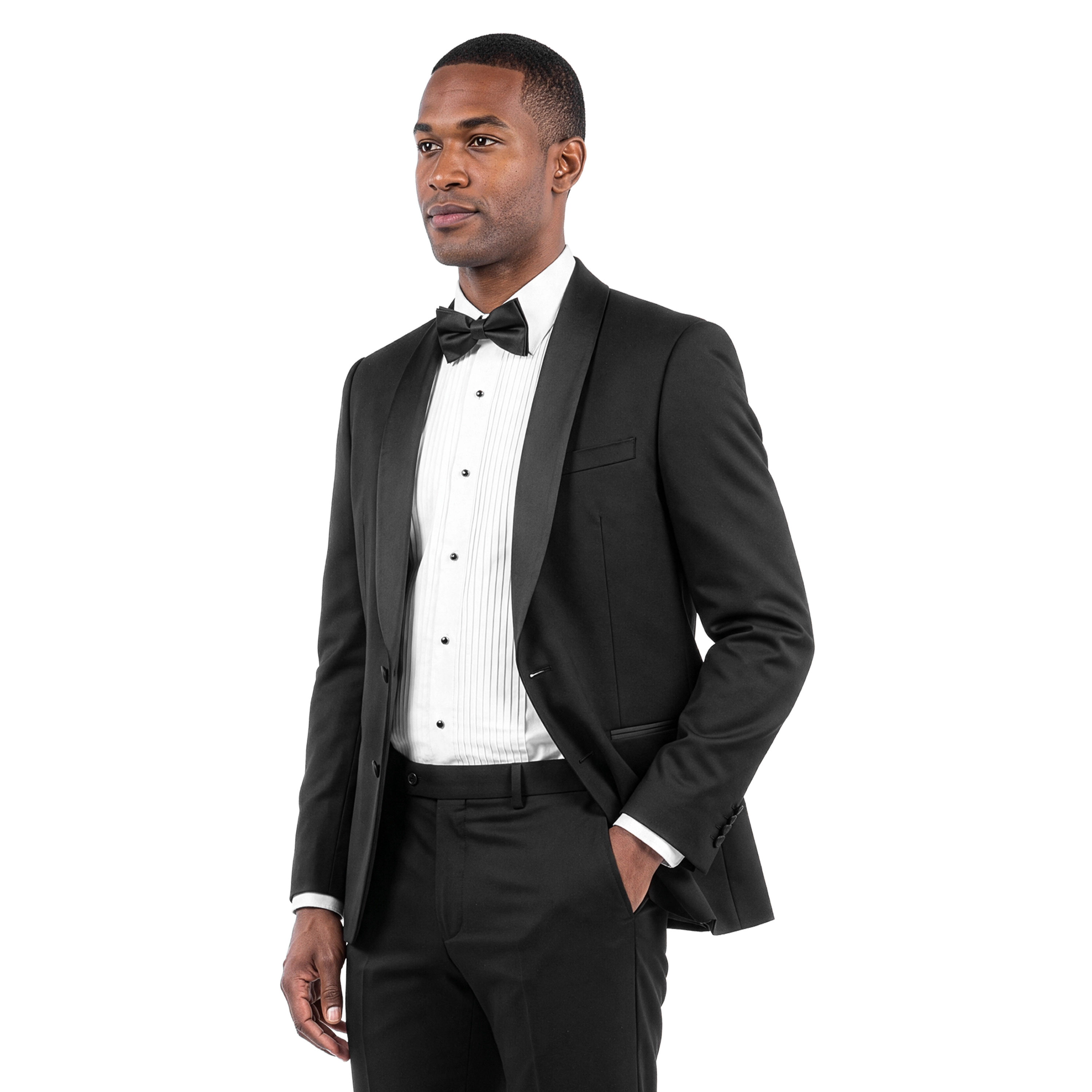 Zegarie Men's Tailored Fit Tuxedo Separates Jacket Only, Satin Shawl Collar