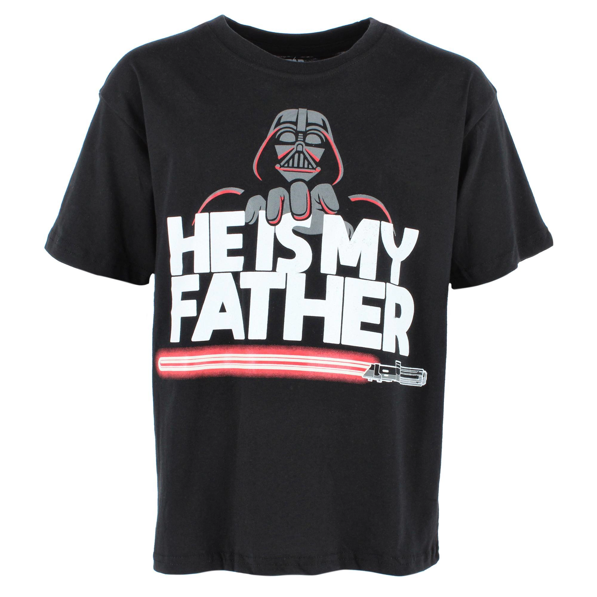 Jerry Leigh Boy's Star Wars He is my Father T-Shirt