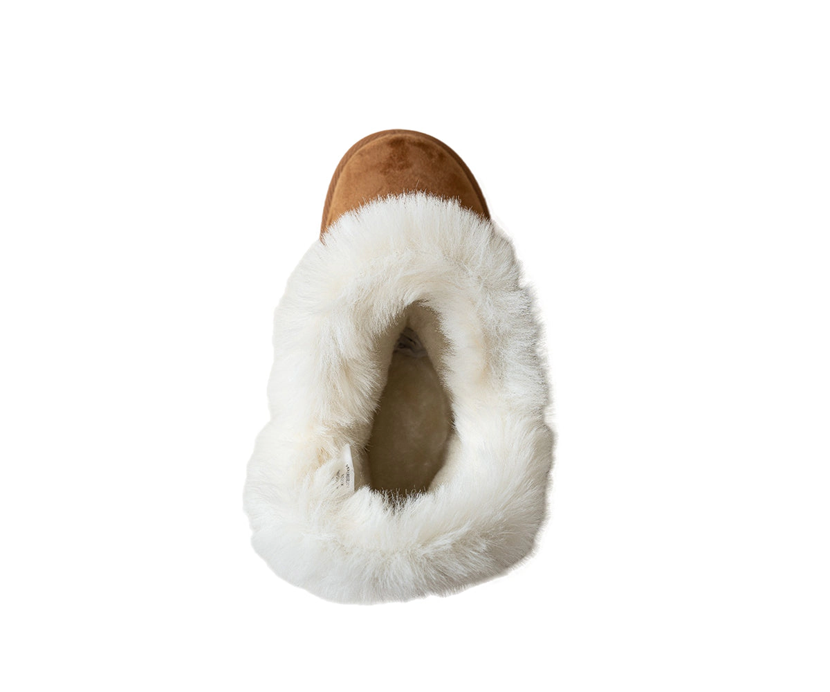 bebe Girl's Cozy Boot With Fur Trim