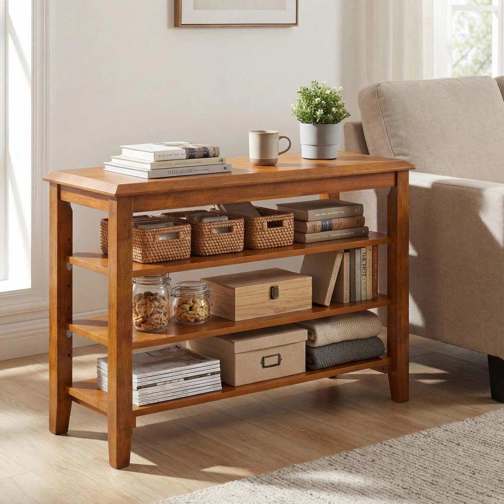 Hivvago 3-Tier Shoe Rack Bench with Adjustable Shelves for Entryway and Living Room