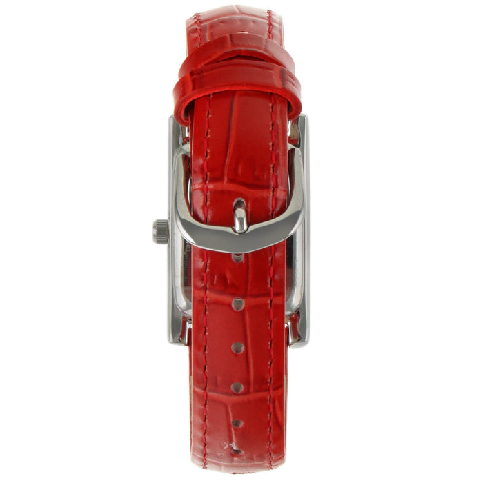 Peugeot Women's Watch 34x20mm Contour Dress Red Leather Strap