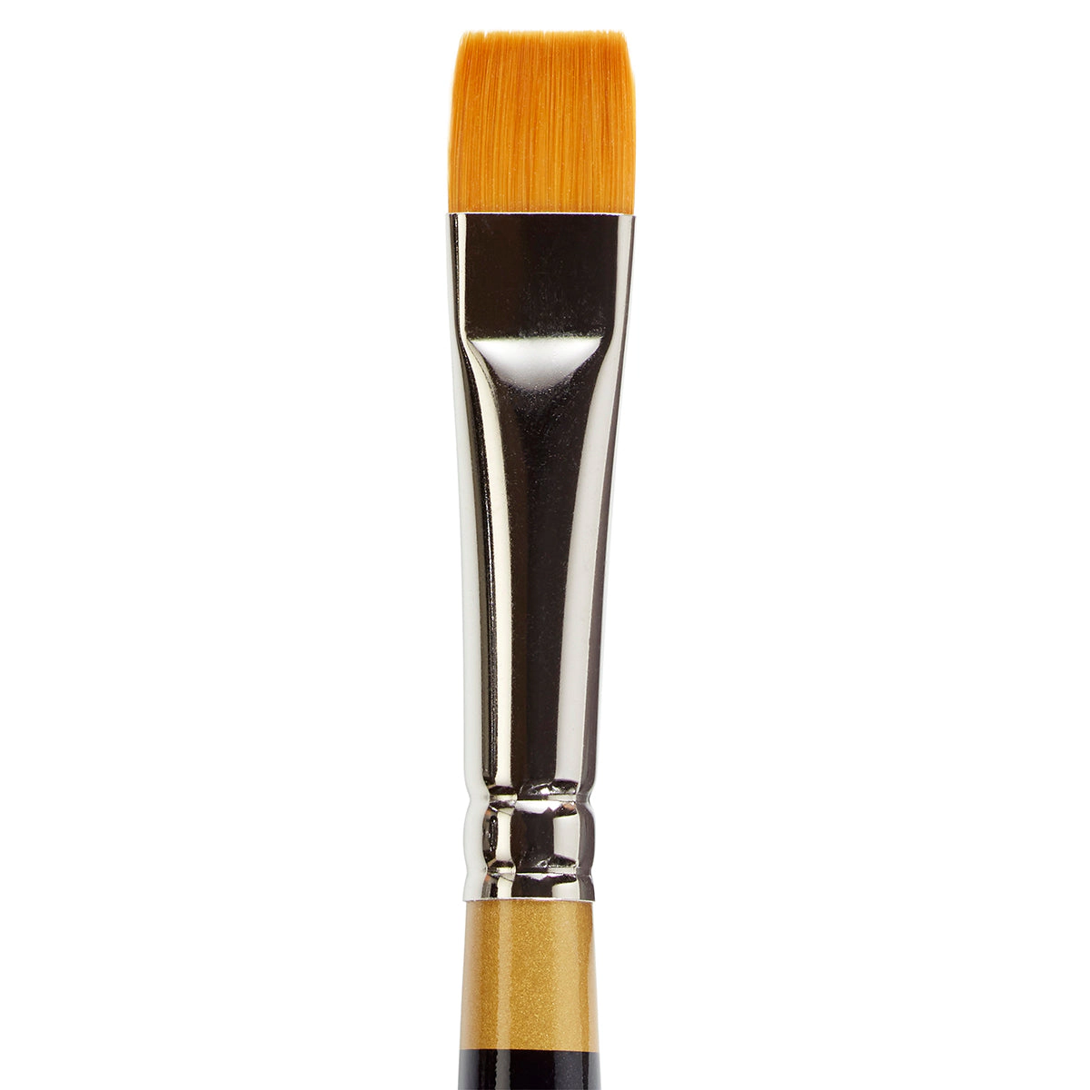 KINGART Original Gold 9450 Chisel Blender Golden Taklon Brush - Short Handle