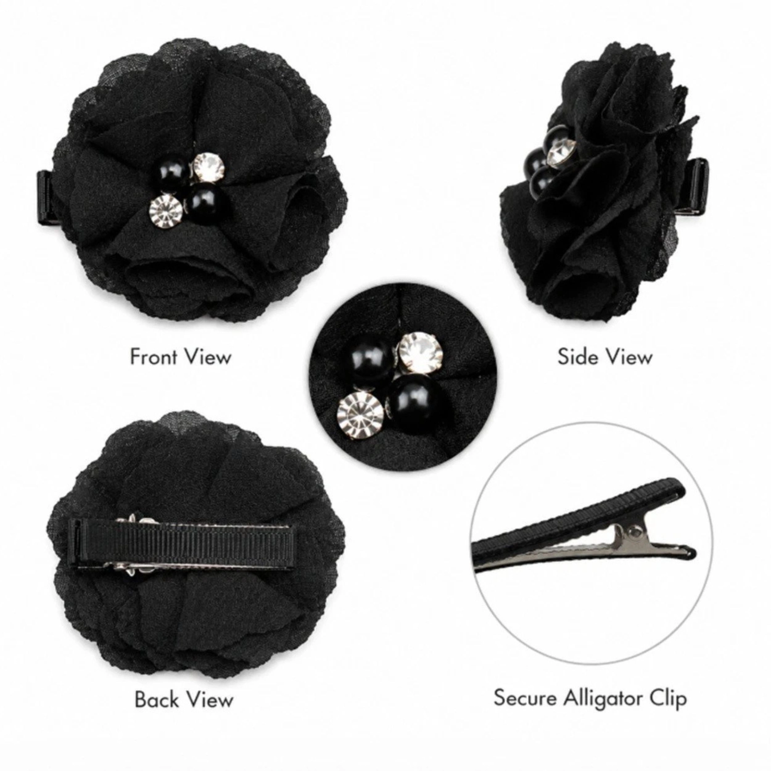 Home Collection Pack of 8 Baby Girl Grosgrain Ribbon Hair Bows with Alligator Clips