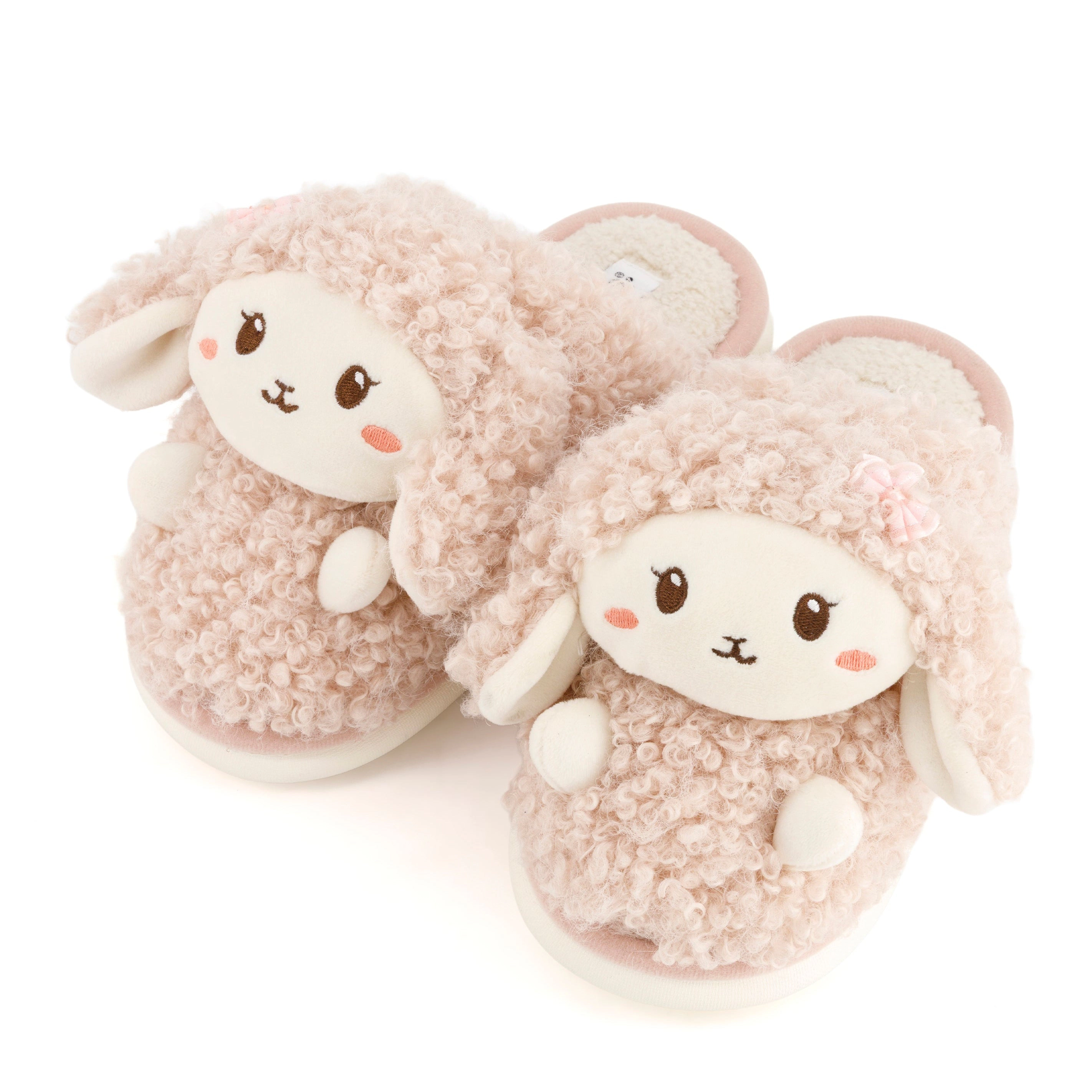 Andrea Womens Cozy Sheep Slippers With Plush Faux Fur