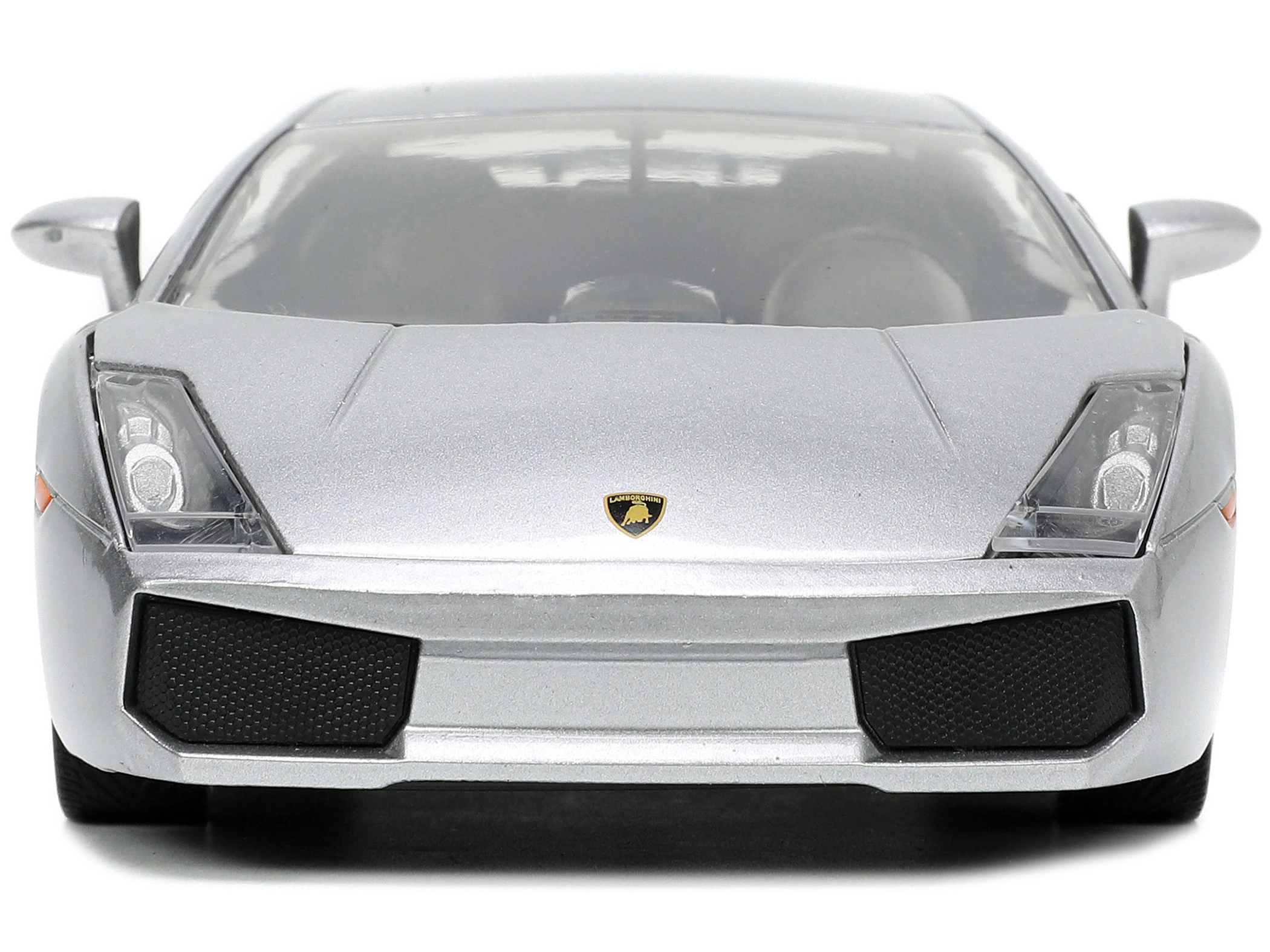 Jada Lamborghini Gallardo Superleggera Silver Metallic with Yellow Stripes "Hyper-Spec" Series 1/24 Diecast