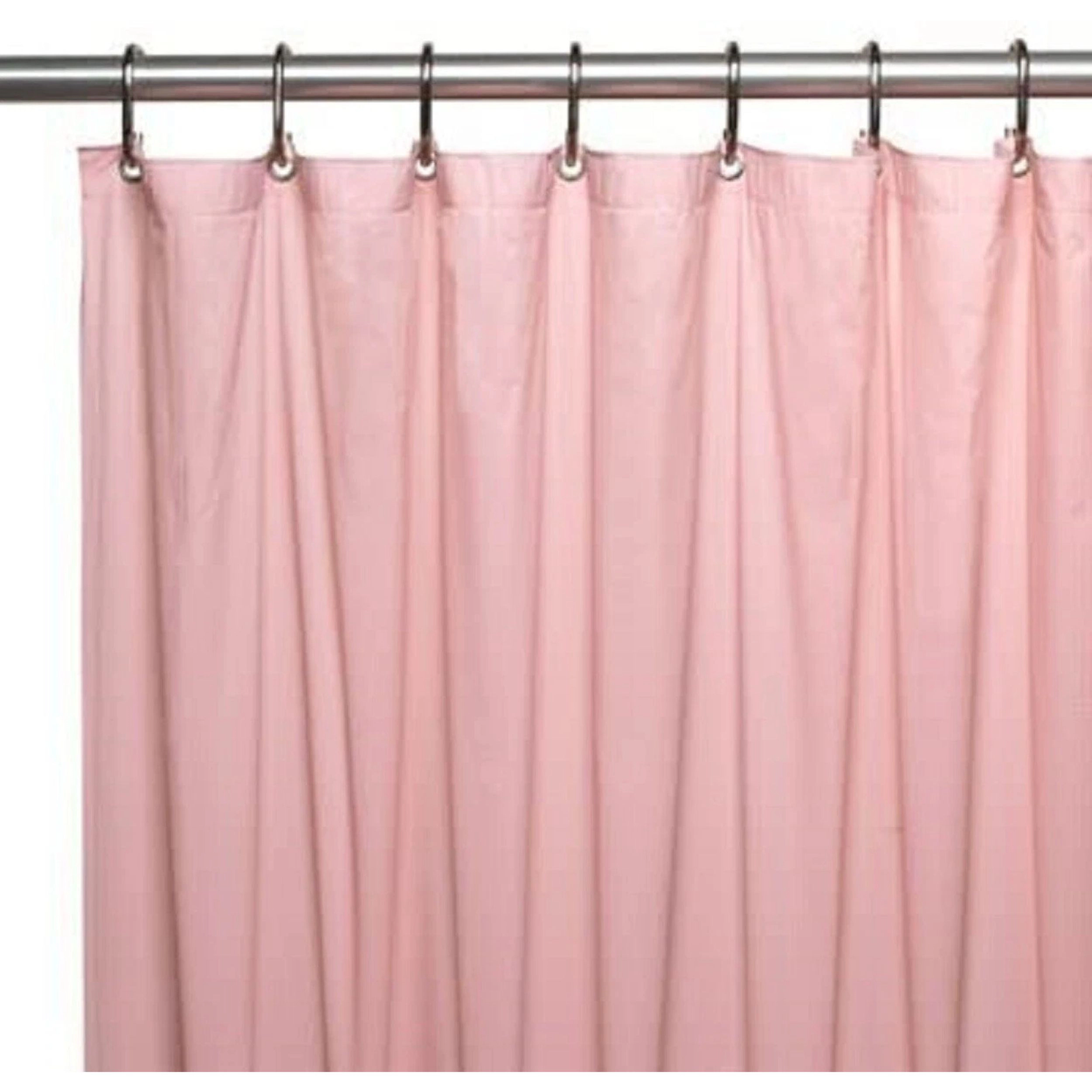 Home Collection Magnetized PVC Shower Curtain Liner 70" x 72" Mildew Resistant