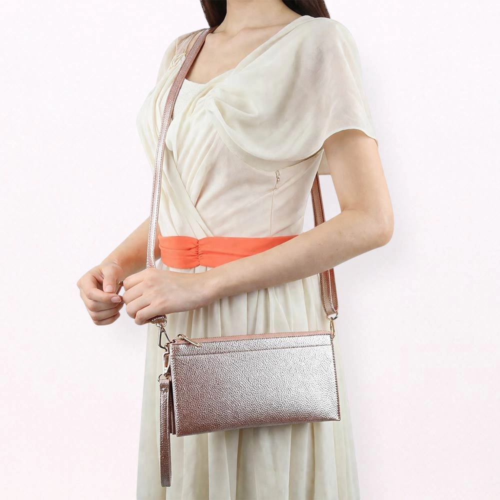Fashnzfab Faux Leather Slim Wallet Crossbody Bag