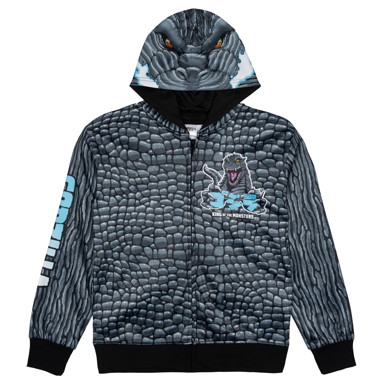 Godzilla Matching Family Cosplay Fleece Zip-Up Hoodie