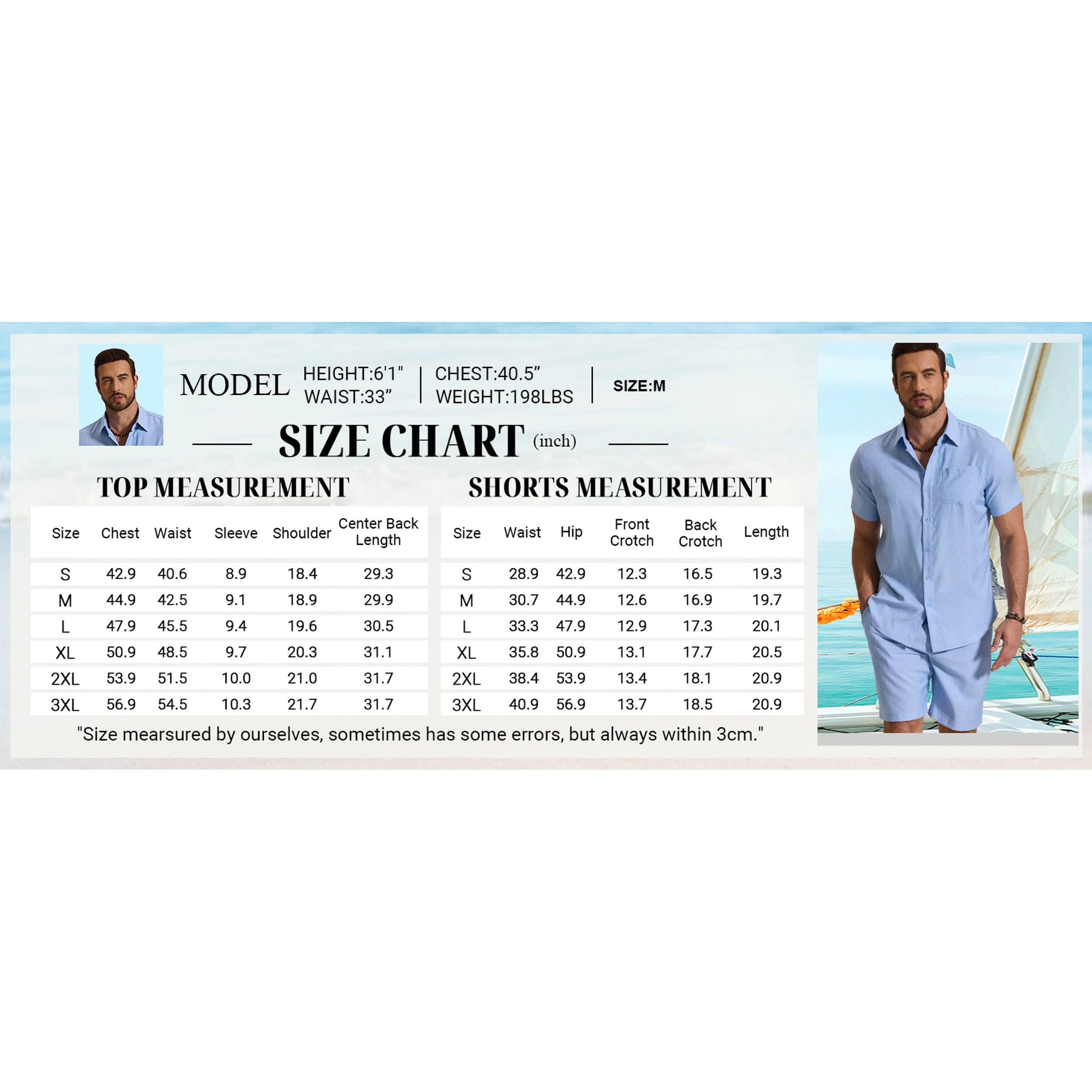 COOFANDY Men's Regular Fit Short Sleeve Button Down Shirt and Shorts Two Piece Set