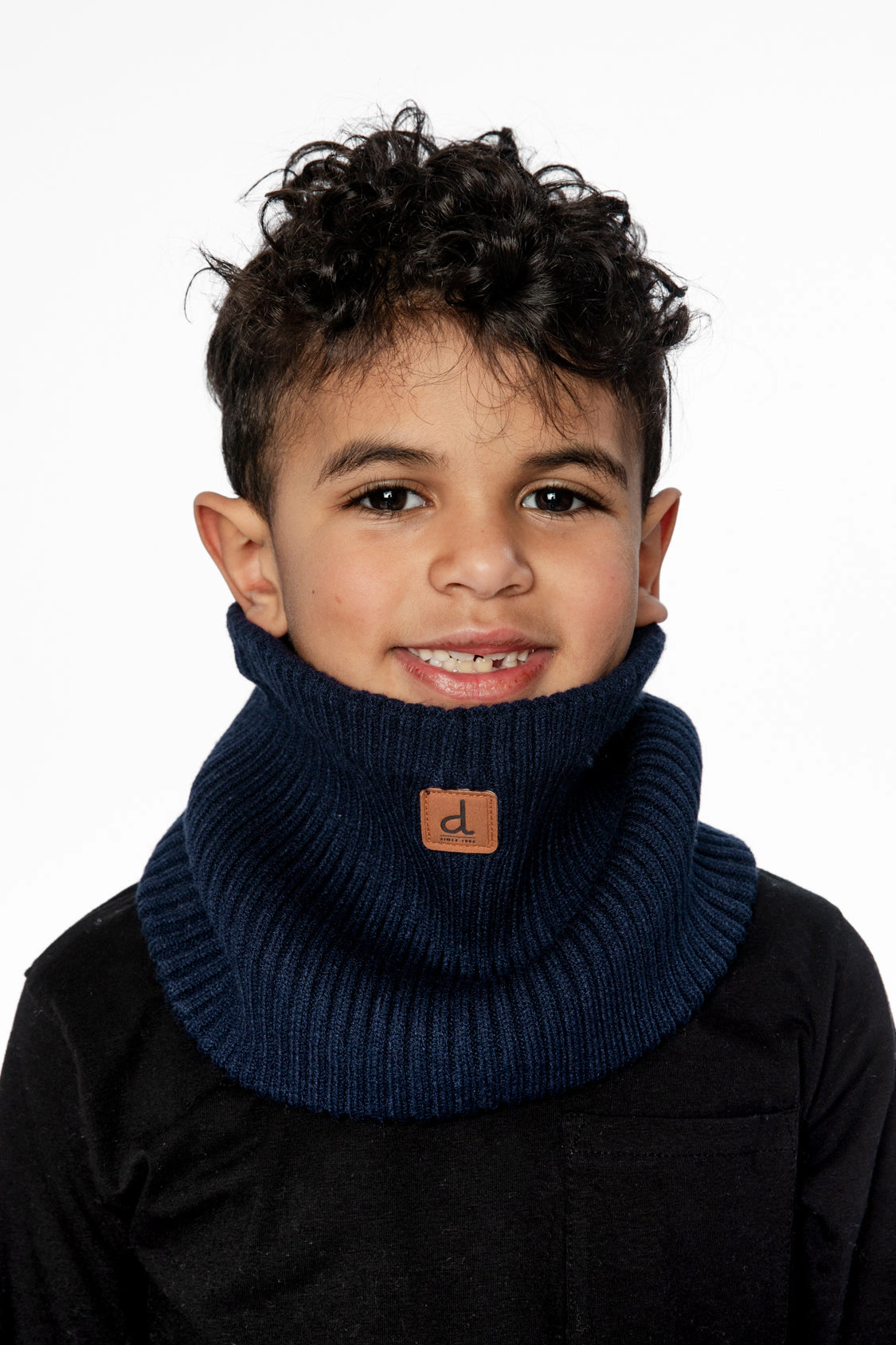 Deux par Unisex Polar Fleece-Lined Winter Knit Neckwarmer 7-16 Years