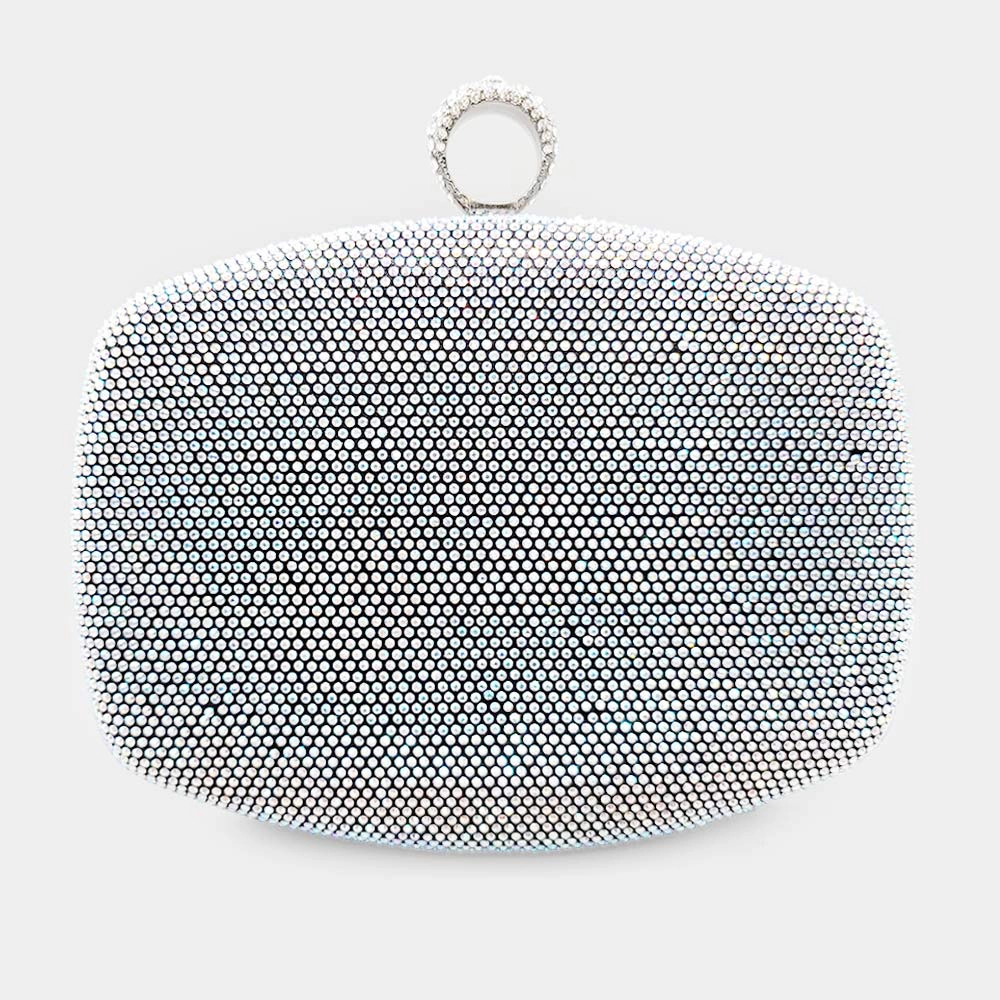 FASHNZFAB 7" X 6.5" Shimmery Evening Clutch Bag