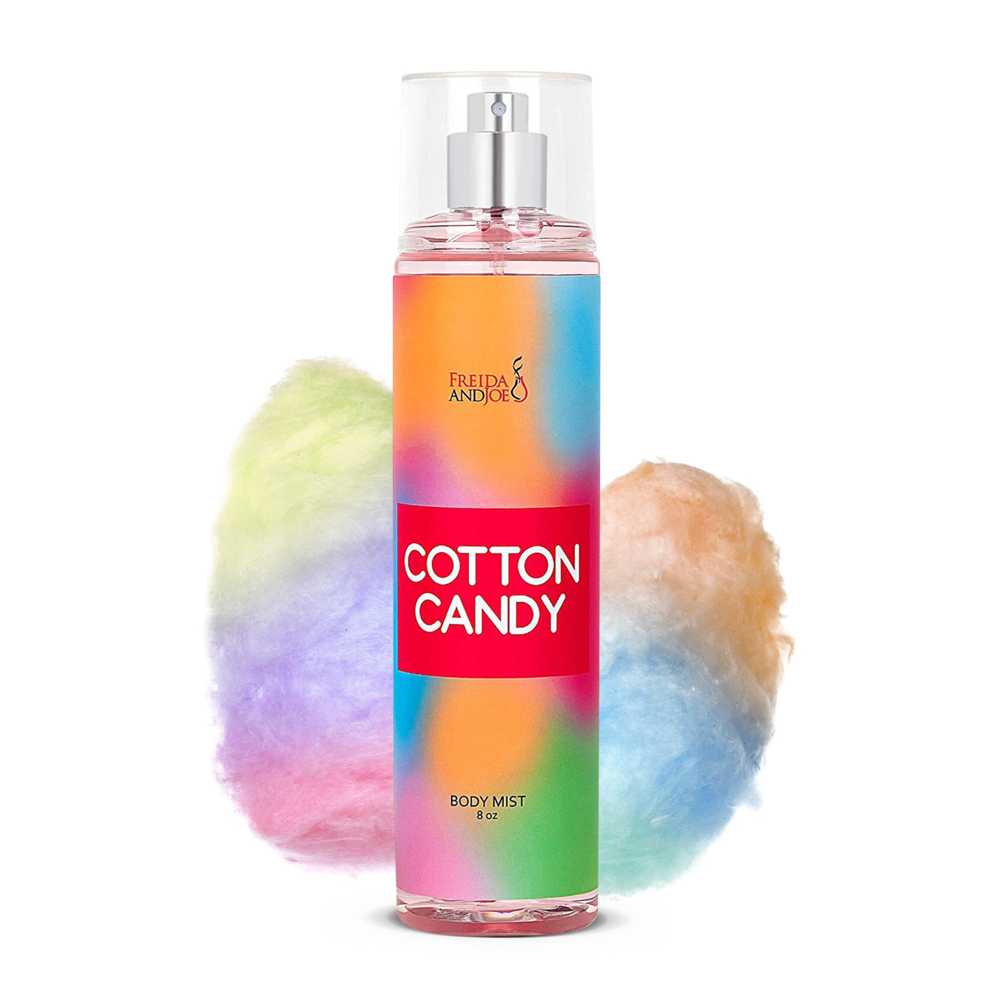 Freida and Joe Women Cotton Candy Fragrance Body Mist in 8oz Spray Bottle