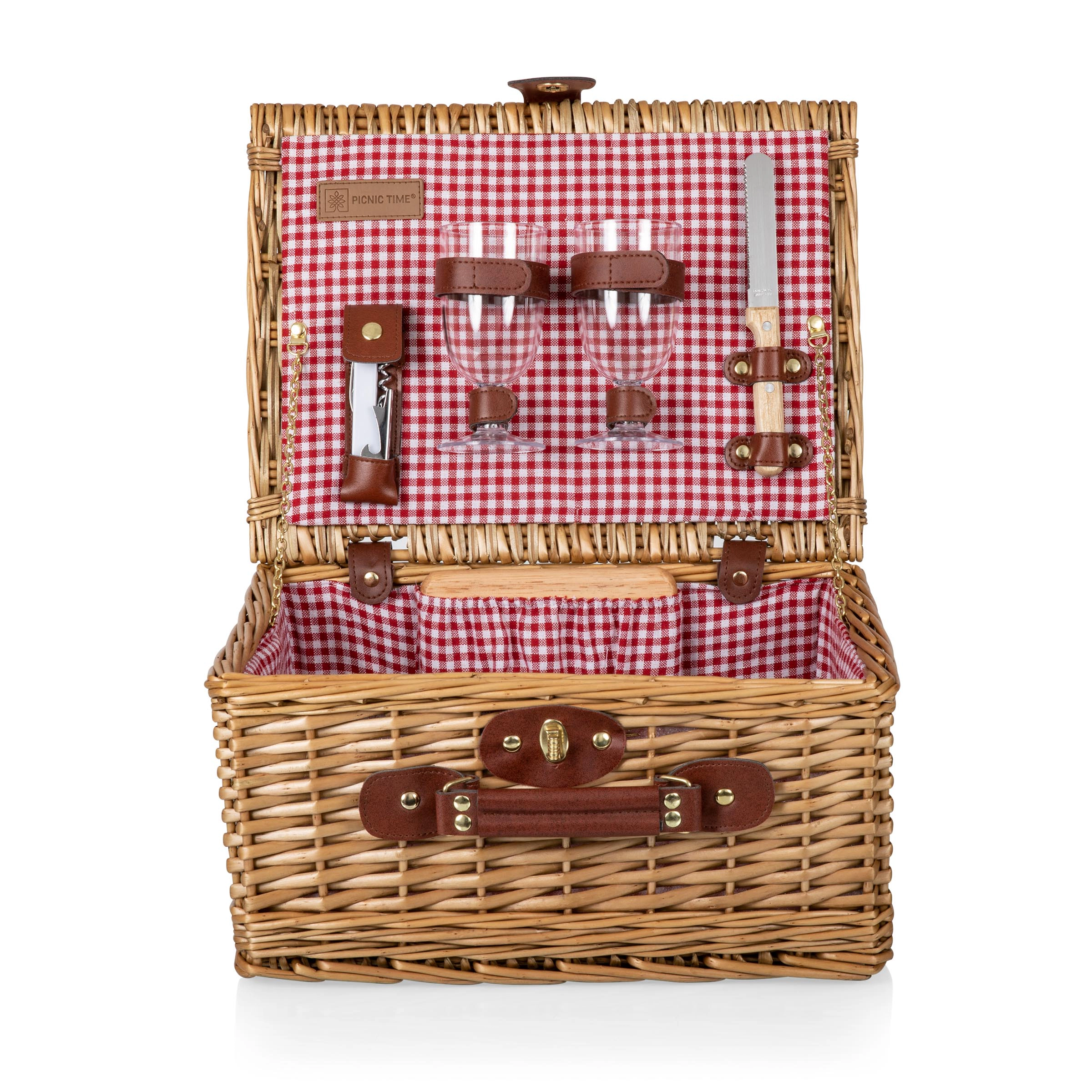 PICNIC TIME Classic Wine & Cheese Picnic Basket