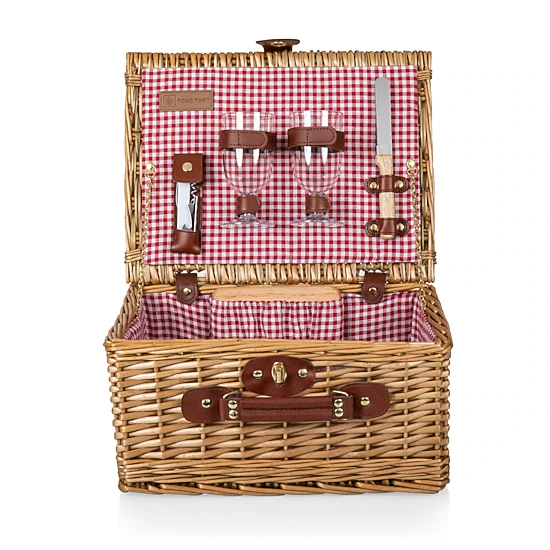 PICNIC TIME Classic Wine & Cheese Picnic Basket