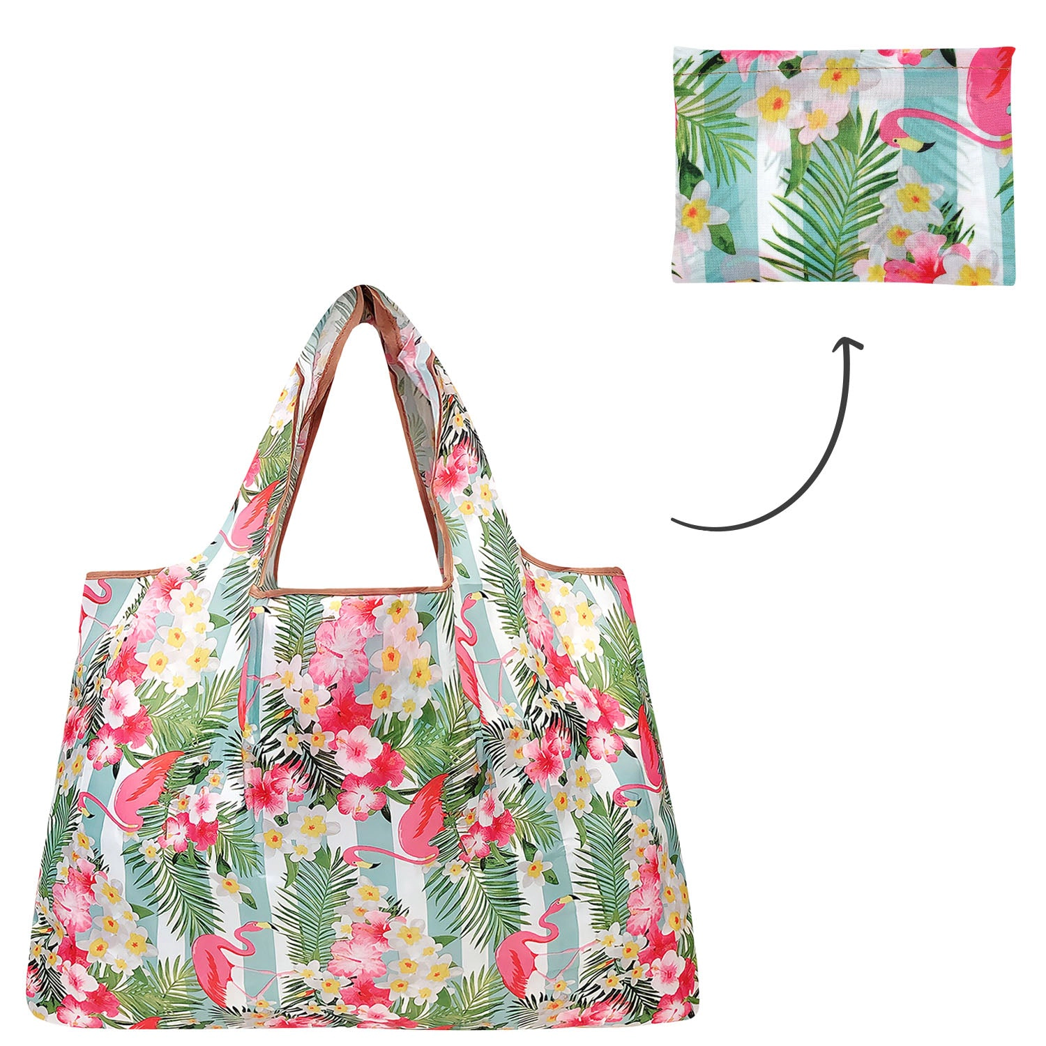 Wrapables Large Nylon Reusable Shopping Bag for Groceries