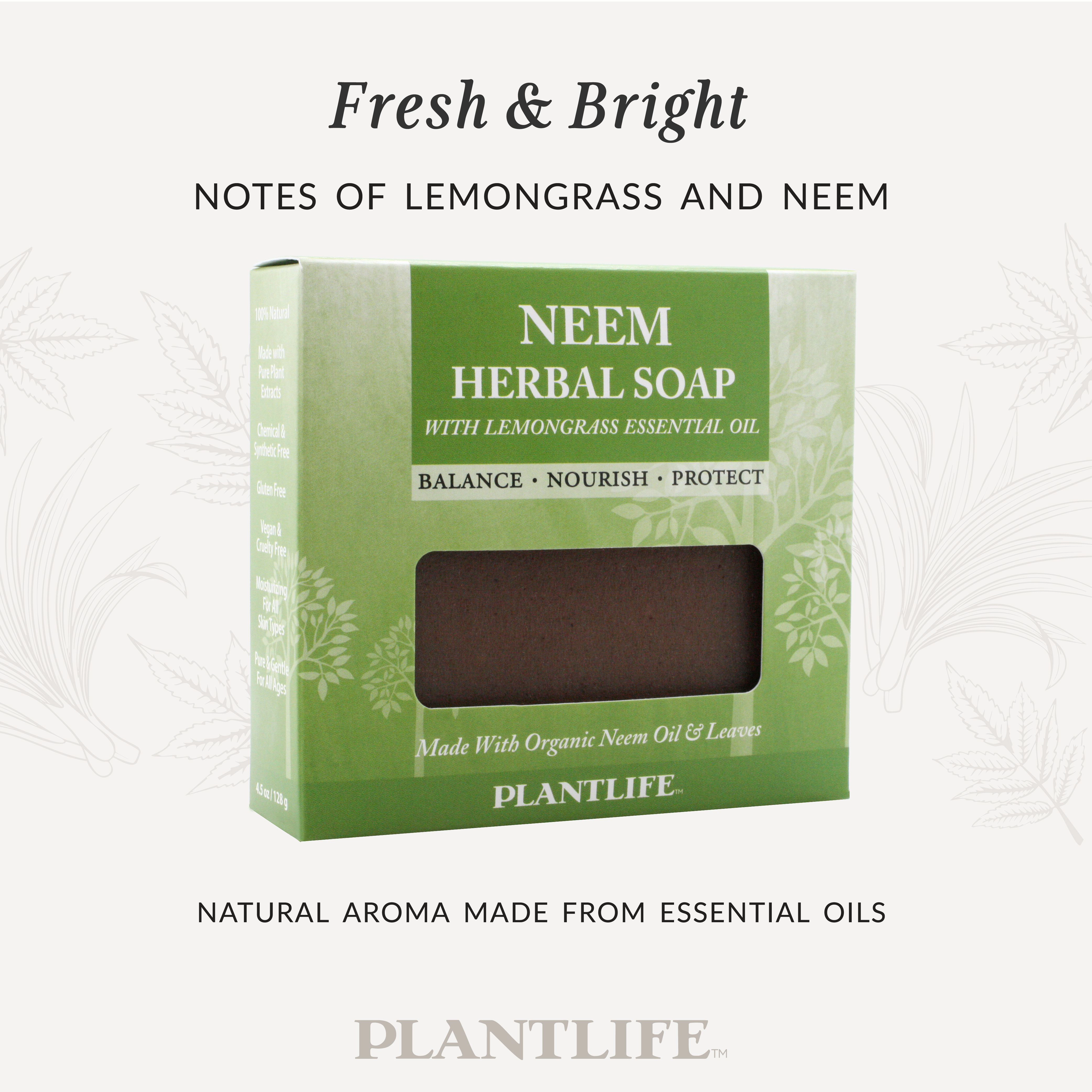 Plantlife Neem Aromatherapy Herbal Soap