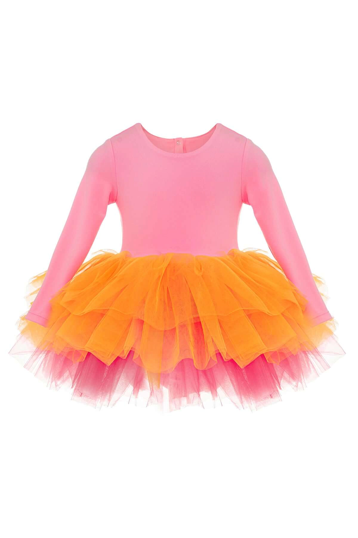 Mini Celebrities Girls Pink Rainbow Tutu Dress