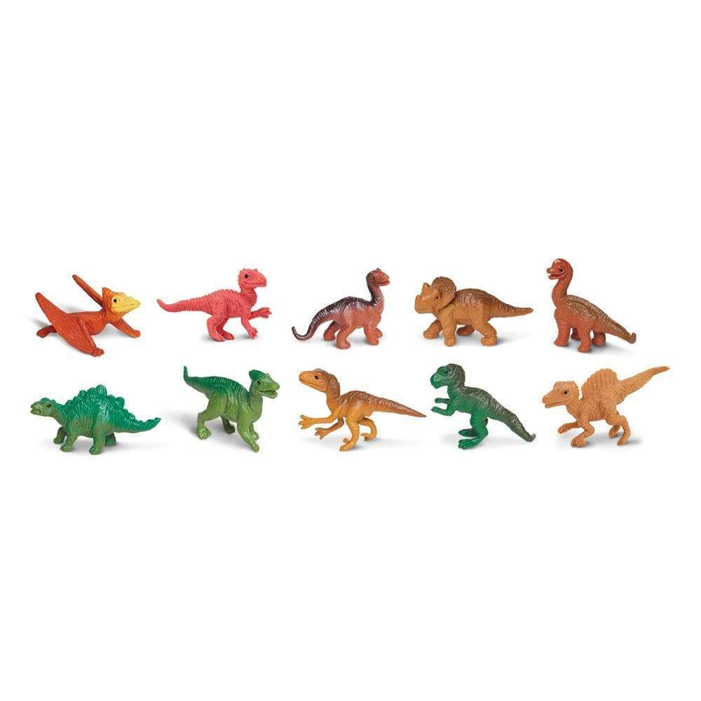 Safari Ltd. - Dino Babies TOOB - contains 10 Mini Figurines