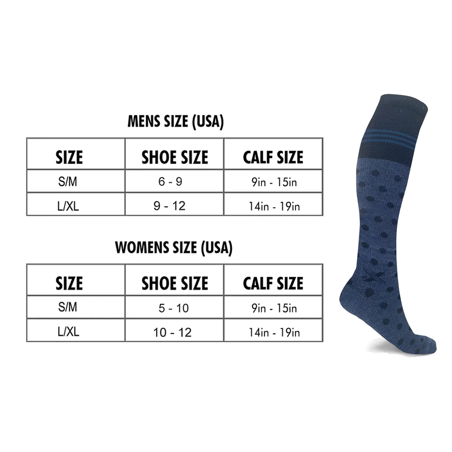 Extreme Fit Merino Wool Compression Boot Socks - Winter, Hiking, Skiing 3 Pack