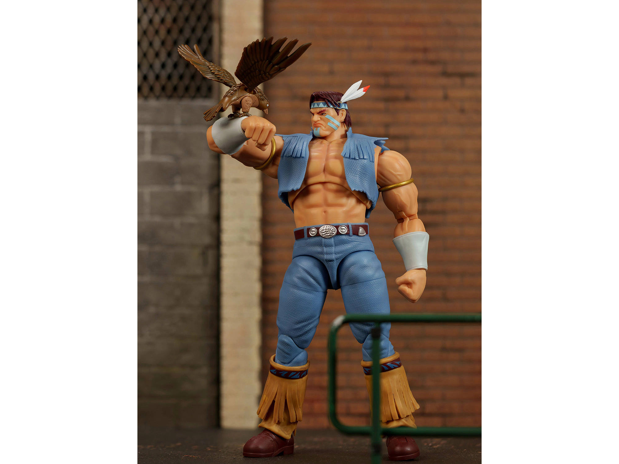 Jada T. Hawk 7.5" Moveable Figure with Accessories and Alternate Head and Hands "Ultra Street Fighter II: The