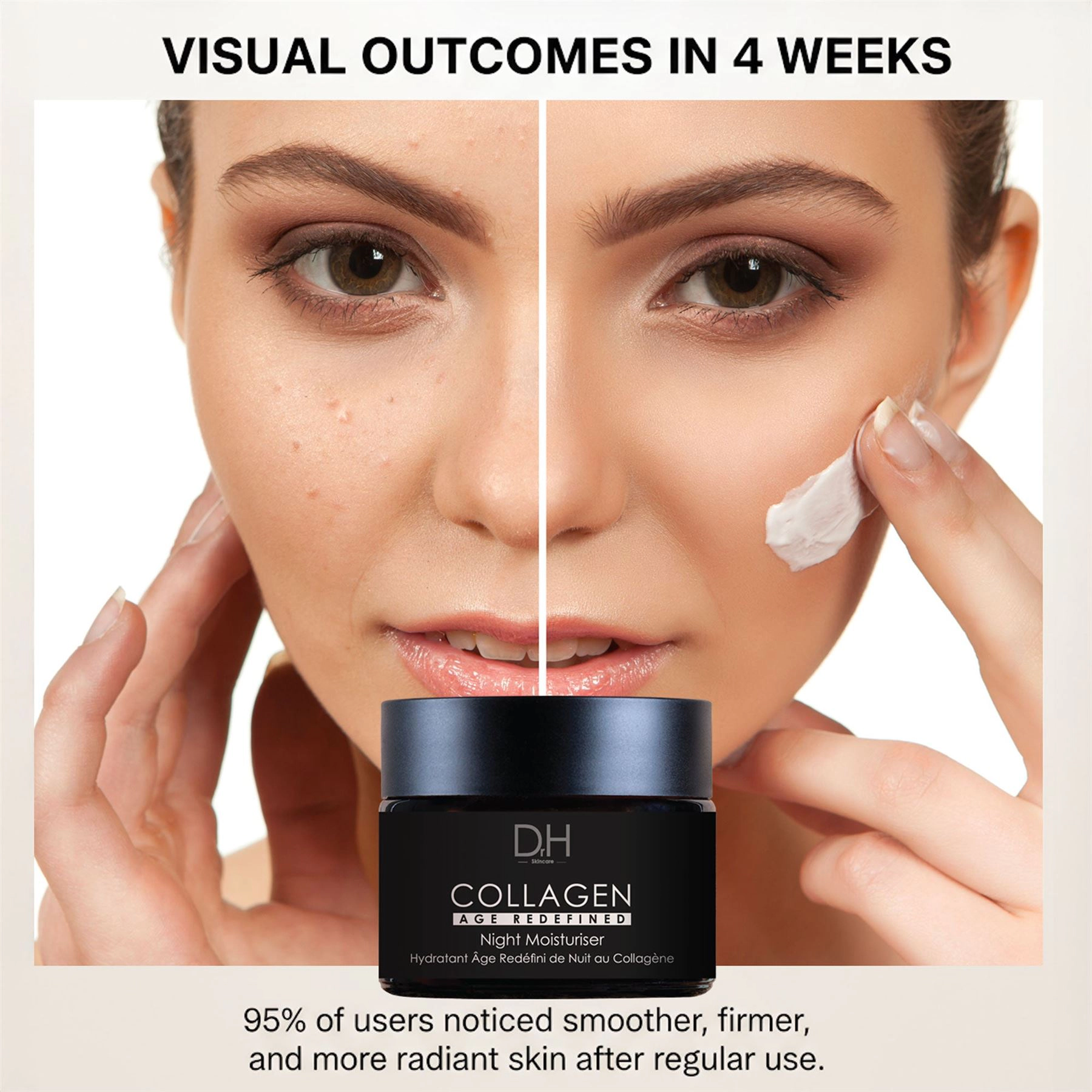 Dr H Collagen Anti-Ageing Night Moisturiser 60 ml - Firming Anti-Age Night Cream