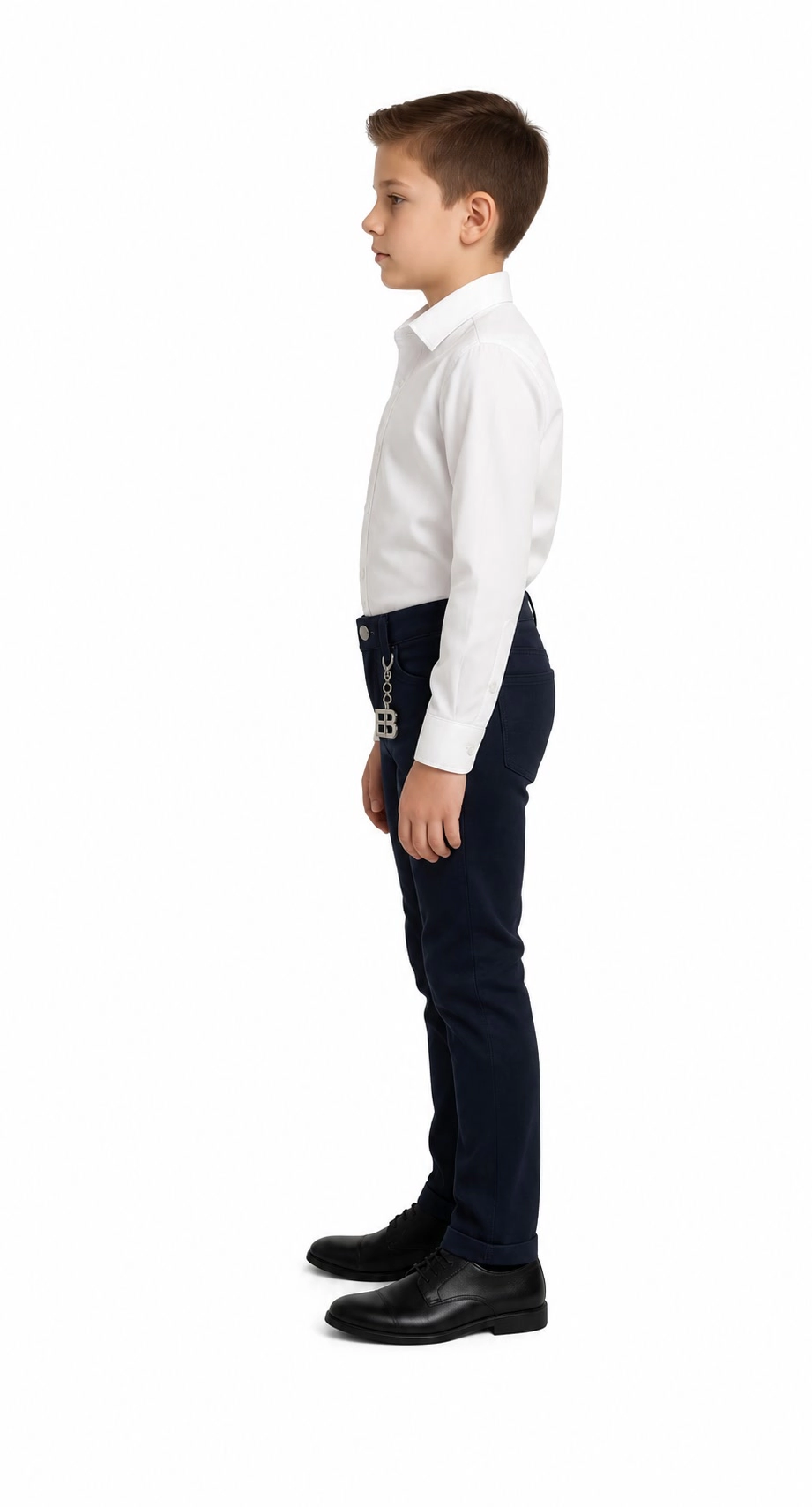Elie Balleh Boys Slim Fit Tone On Shirt