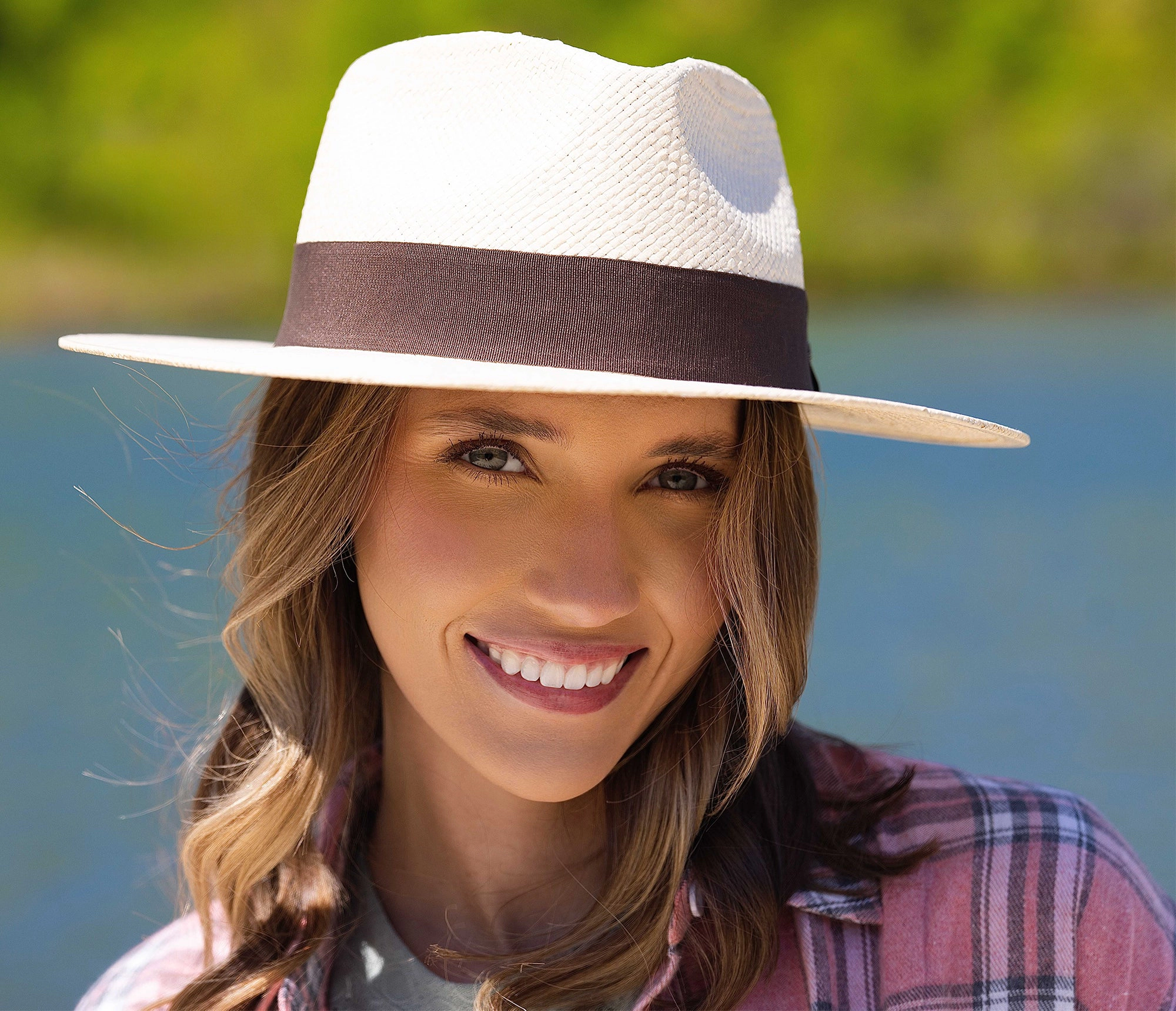 KANUT SPORTS Santa Fe Blocked Straw Outback Hat