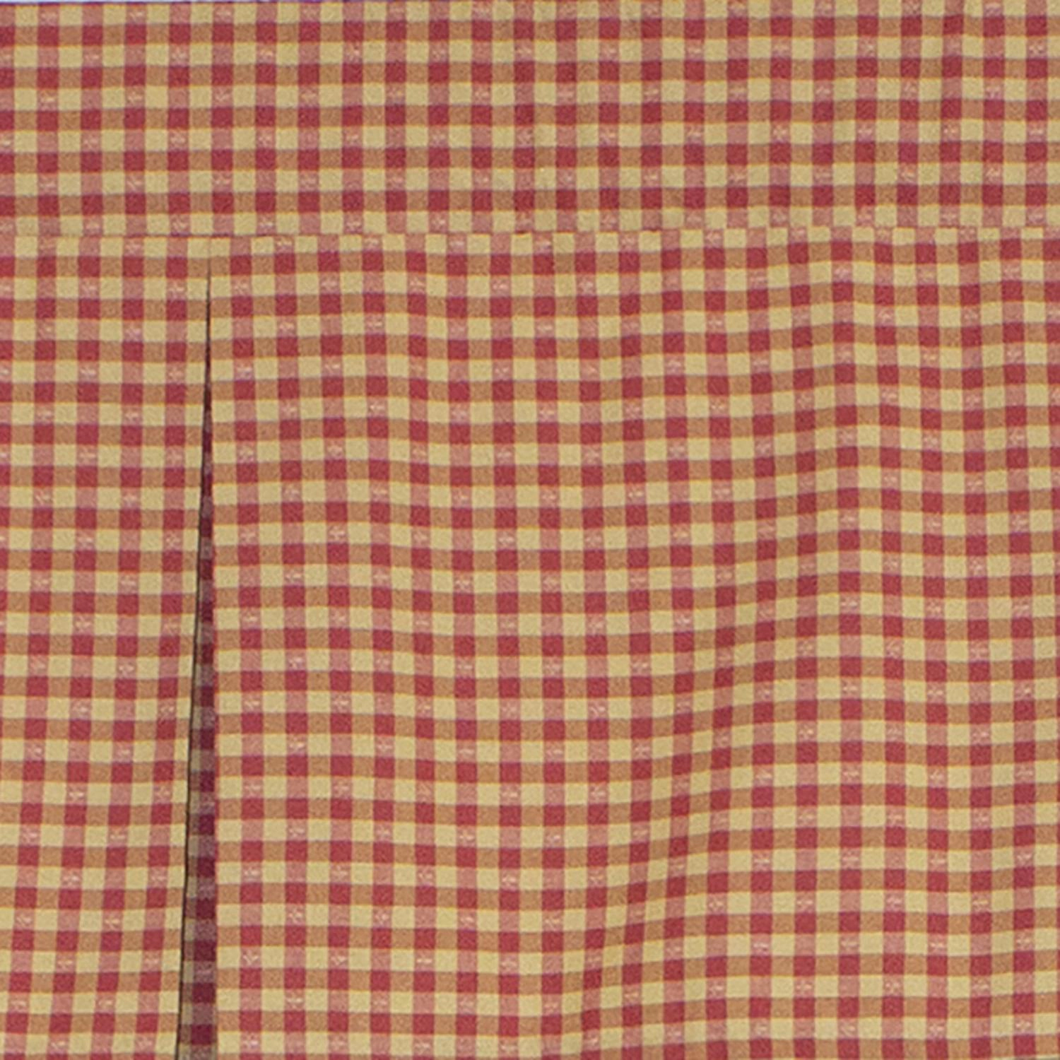 RLF Home Le Fleur Pleated  100% Cotton with Fully Lined 3" Rod Pocket Valnance for Windows 42" x 15" Coral