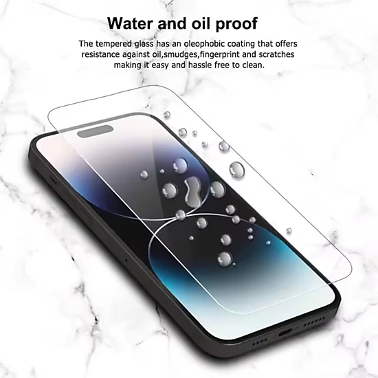 Qixxronics 3-Pack Screen Protector for iPhone 14 Pro Max 6.7" Tempered Glass Film Protector