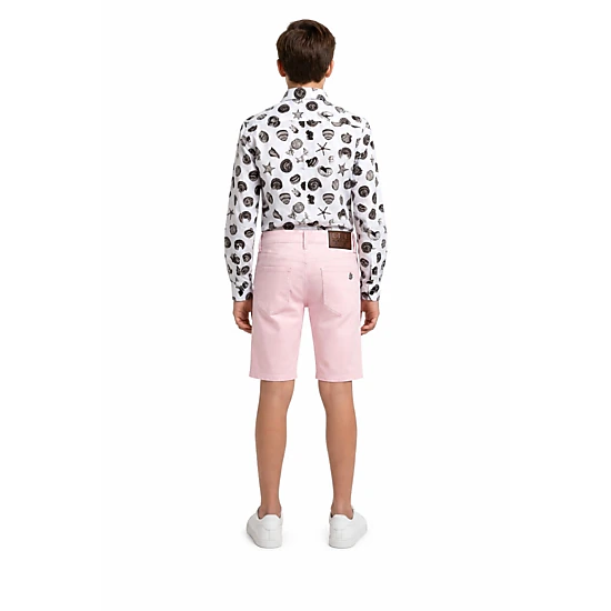 Elie Balleh Boys Slim Fit Cotton Twill Short Pants