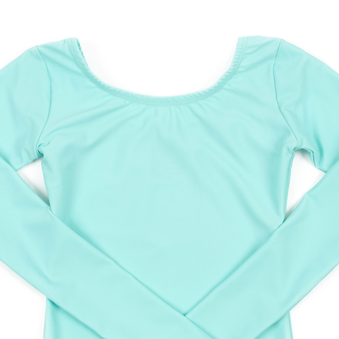 Leveret Girls Long Sleeve Bright Solid Stretch Dance Leotard