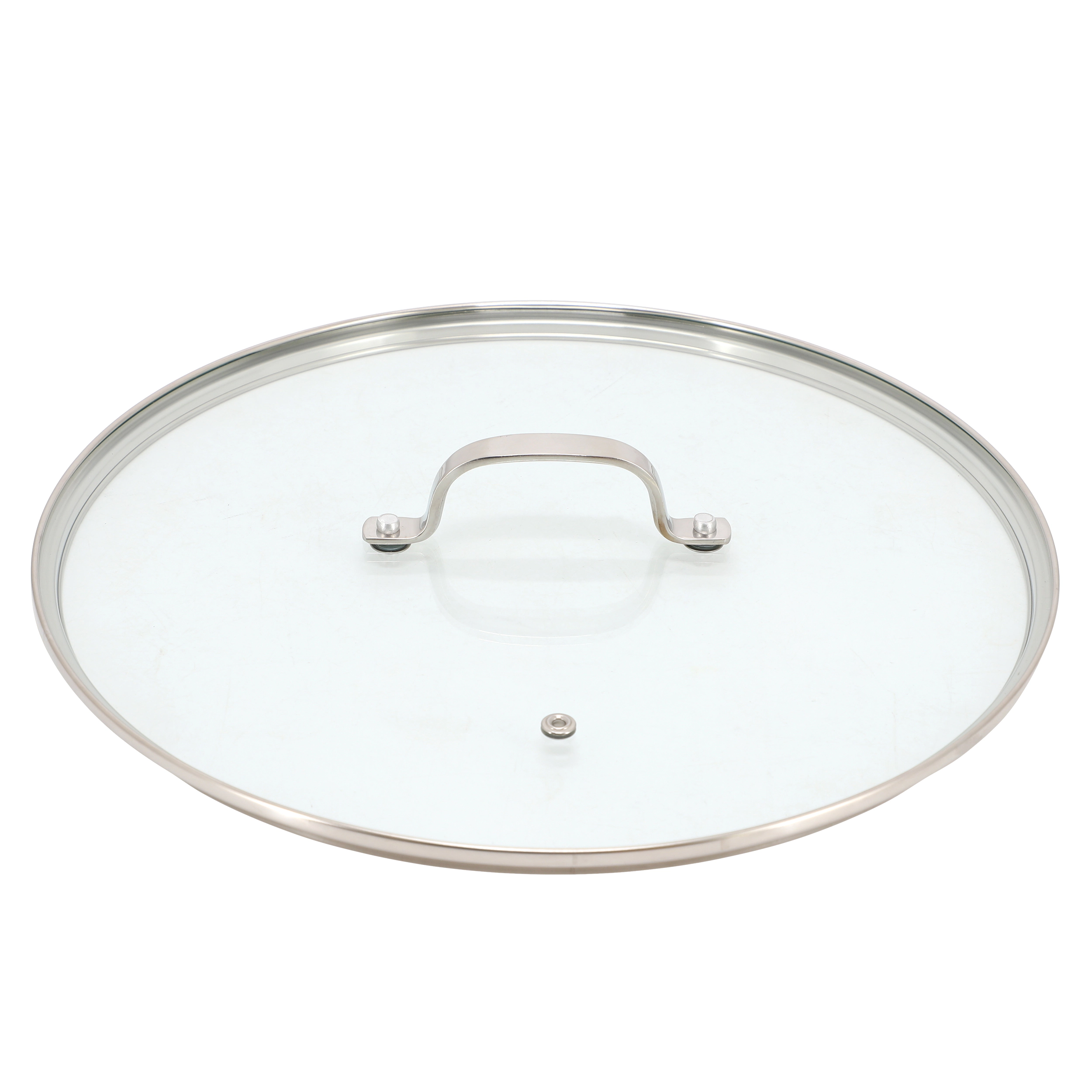 Better Chef 12.5 Inch 3-Ply Stainless Steel Nonstick Wok with Lid in Silver