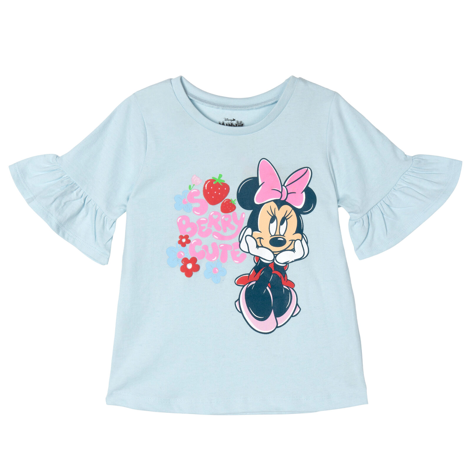 Disney Girls' 2-Piece Short Sleeve Tee and Gauze Shorts Set