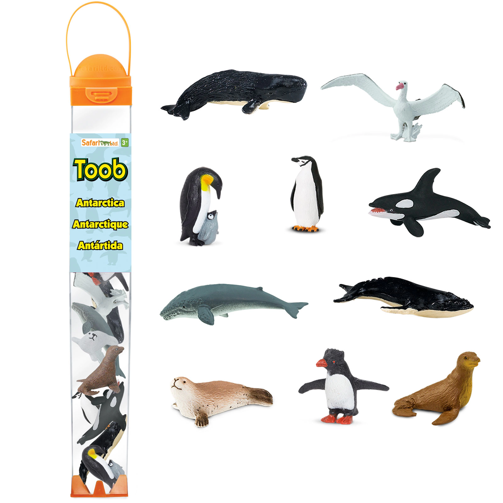 Safari Ltd. - Antarctica TOOB - contains 10 Mini Figurines