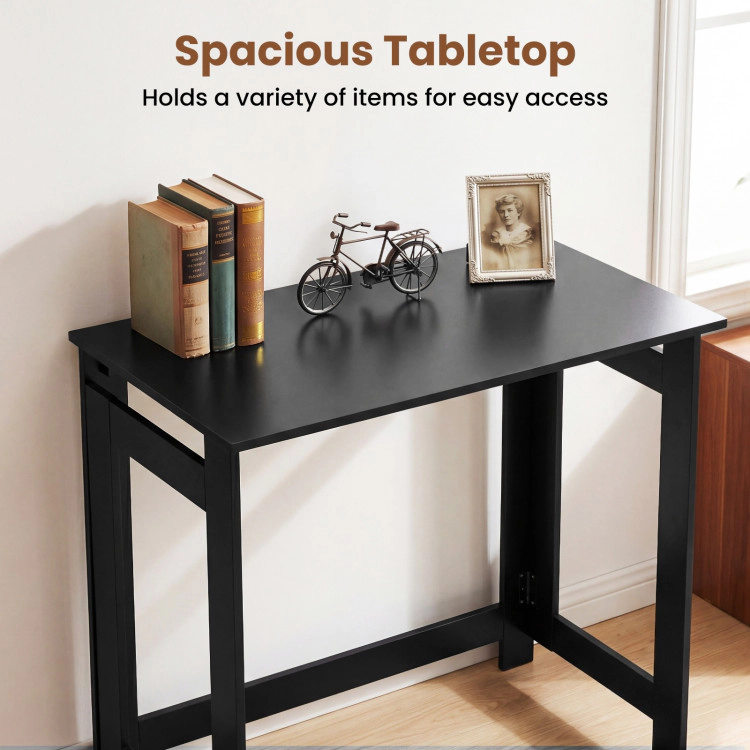 Hivvago Folding Console Table With Foldable Legs