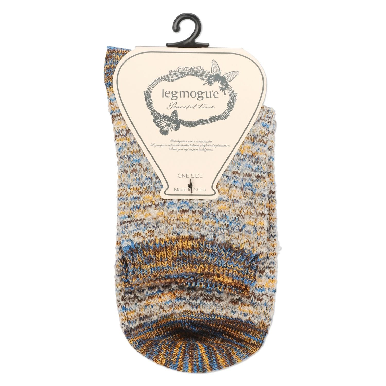 MeMoi Women's Colorswash Soft-Fit Cotton-Rich Crew Sock