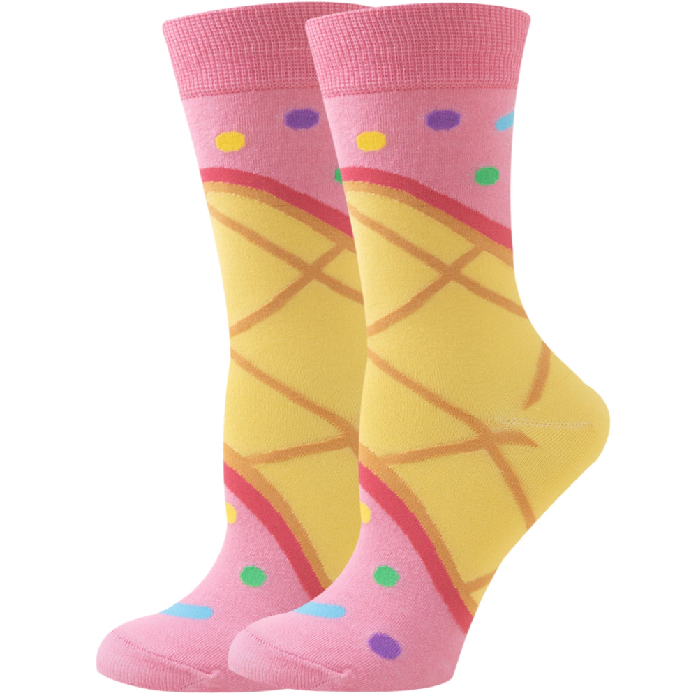 Wardrobe Whimsy 6 Pairs Women Colourful fun Socks Cute Crazy Food Sock Christmas Stocking