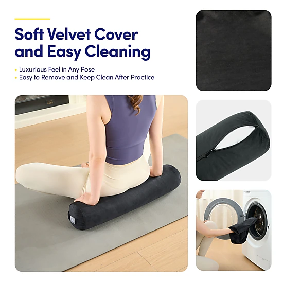 Sweet Home Collection Yoga Bolster Meditation Pillow