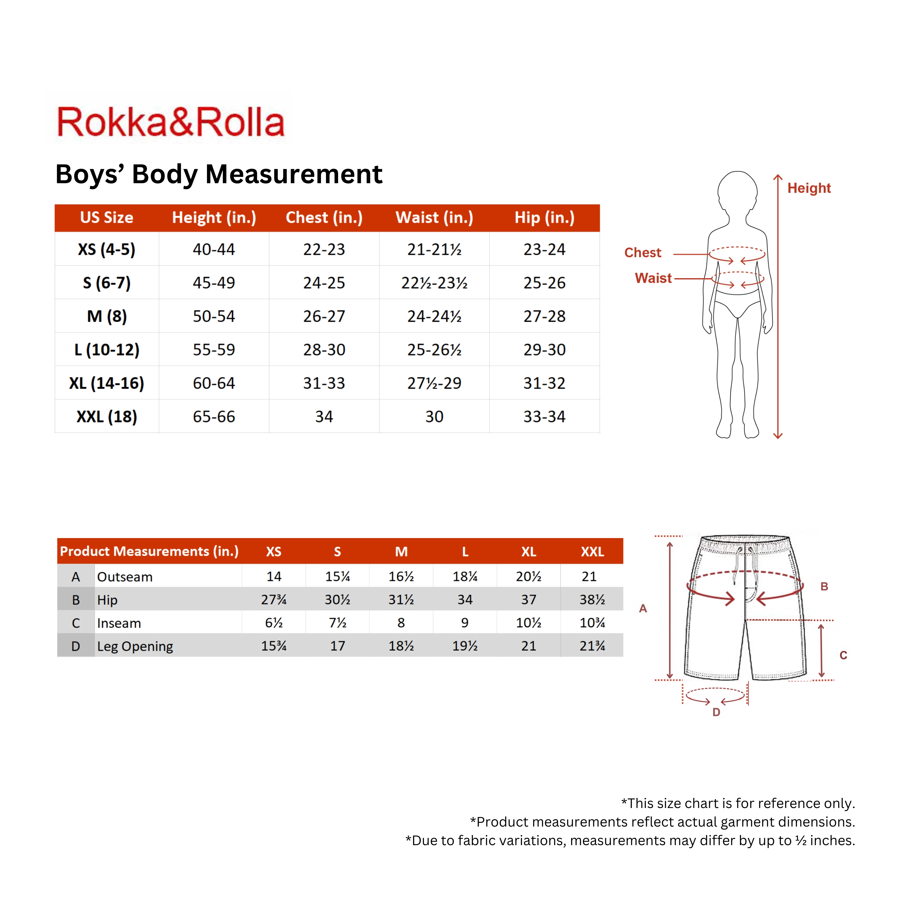 Rokka&Rolla Little & Big Kid Boys Quick-Dry  Swim Trunks