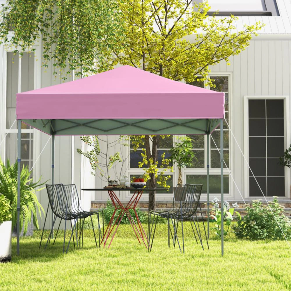 Hivvago 6.6 x 6.6 Feet Outdoor Pop-up Canopy Tent with UPF 50+ Sun Protection