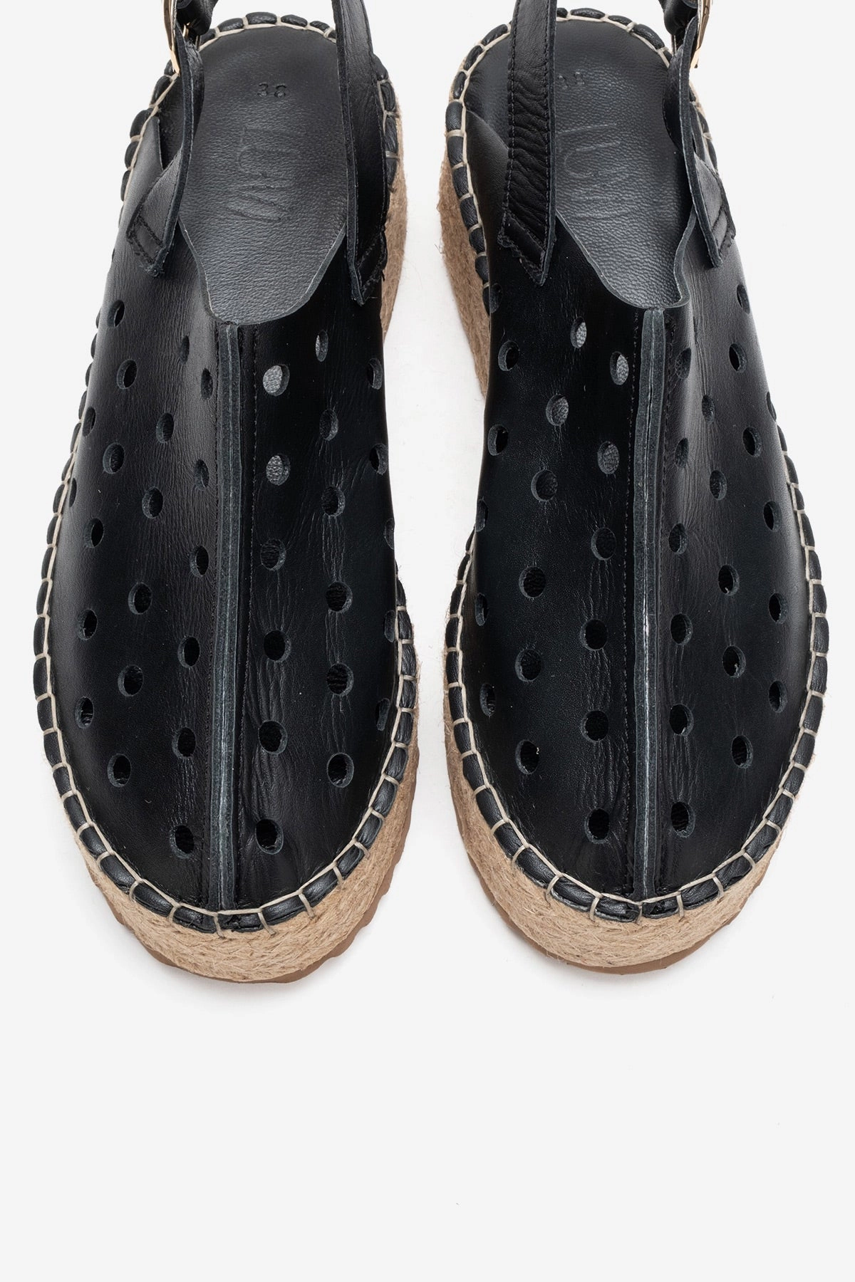 Forever & Always Womens Fraga Leather Wedge Sandals