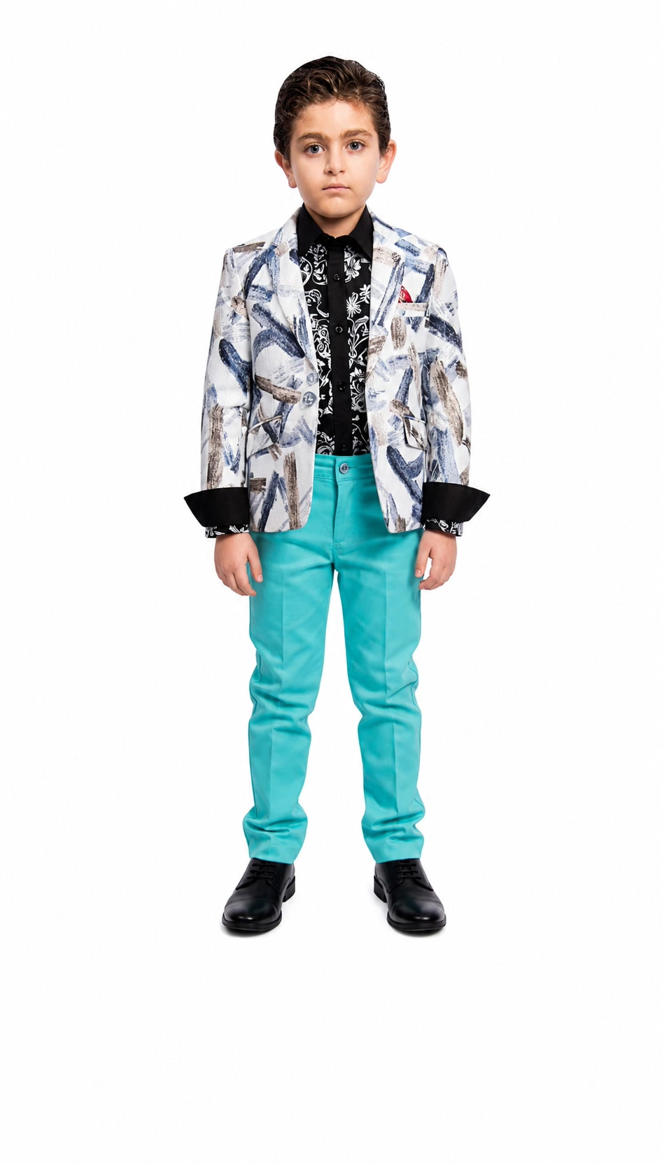 Elie Balleh Boys Slim Fit Classic Jacket
