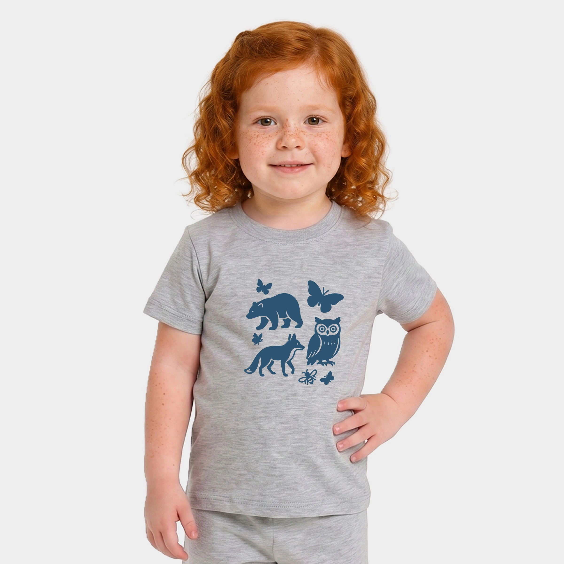 The Juniper Shop - Toddler Crew Shorts Set of 2 Woodsy Animals