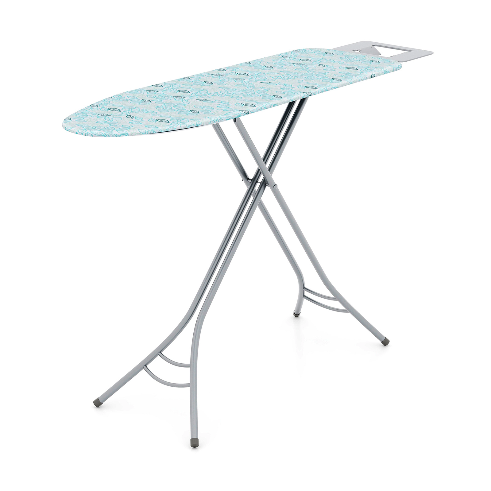 SUGIFT Foldable Adjustable Height Ironing Board Iron Rest 56.5 x 15.5-in Top 27-36-in Height 66-lb Capacity Turquoise