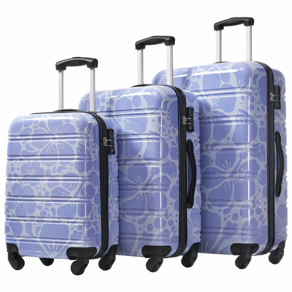 Hivvago Hardshell Luggage Sets 3 pcs Spinner Suitcase with TSA Lock Lightweight-20'+24'+28' Luggages
