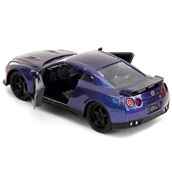Jada Collectible 2009 Nissan Gt-R (R35) Purple Metallic "Pink Slips" Series 1/32 Diecast Model Car