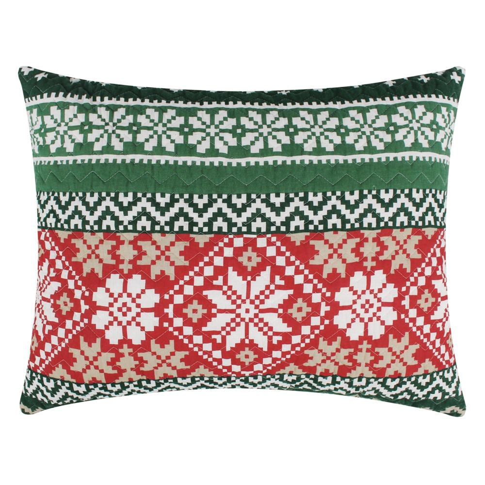 Greenland Home Fashion Fair Isle Ultra Comfortable Pillow Sham